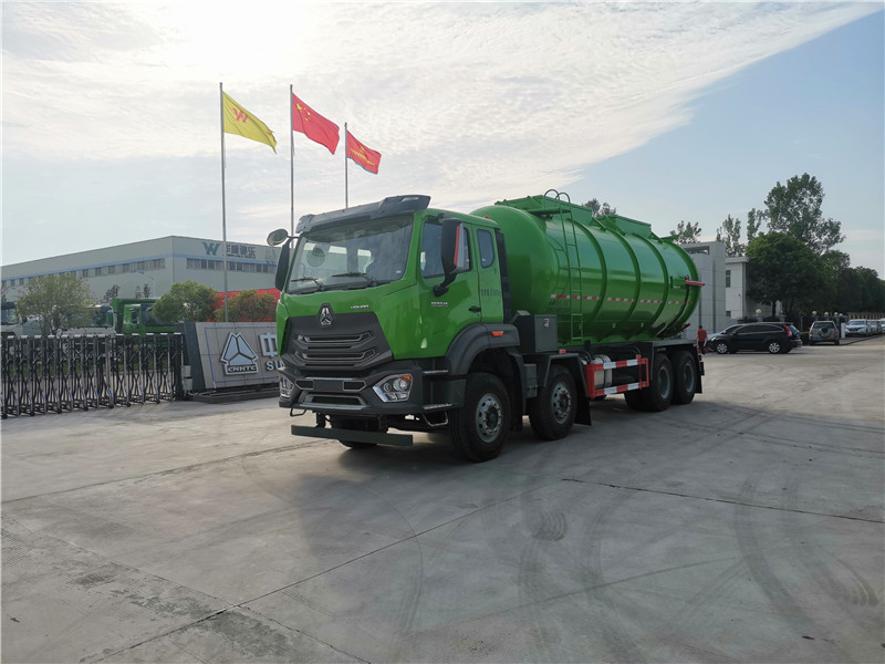 國六重汽豪瀚污泥運(yùn)輸車